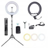 Ring Light Led 5500kw 18inch Makyaj Çekimleri Makeup Çekimleri Sac Çekimler Youtuber Kit - 3