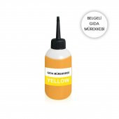CANON/HP Uyumlu 100 ML. Muadil Sarı Gıda Mürekkep - 1