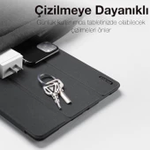 Polham Samsung Galaxy Tab A8 2021 10.5 (X200-X205) Standlı Tablet Kılıfı, Kalem Yerli, Katlanabilir - 4