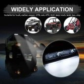 OFF ROAD ÇAKARLI BEYAZ VE TURUNCU LED LAMBA 23CM ÇOK MODLU (2 ADET) - 6