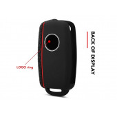 VOLKSWAGEN POLO GOLF PASSAT CC JETTA SCİROCCO CADDY SEAT IBIZA SİLİKON ANAHTAR KILIF(SİYAH-KIRMIZI) thumbnail 4