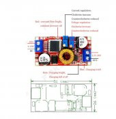 XL4015 Akım Voltaj Ayarlı DC-DC Step Down 5A Lipo Şarj Modülü(Kırmızı PCB) - 3