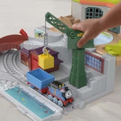 Orjinal Thomas Taşınabilir Sodor Tren Seti Vinç Cranky ve Metal Thomas Treni Thomas&Friends Thomas ve Arkadaşları - 2