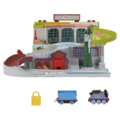 Orjinal Thomas Taşınabilir Sodor Tren Seti Vinç Cranky ve Metal Thomas Treni Thomas&Friends Thomas ve Arkadaşları - 5