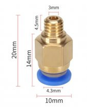 4x6 Pnömatik Rakor(PC4-M6) thumbnail 3