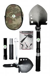 Kamp Küreği, Katlanır Multi Çelik Kürek, Çekiç, Çapa, Multitools Katlanır Kürek - 1
