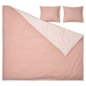 Çift Kişilik Nevresim Seti Yavruağzı Renk MeridyenDukkan 240x220 Cm Pamuklu-Viskon - 2