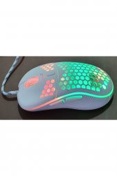 Rgb Led Işıklı Oyuncu Mouse Gaming 800-2400 Dpi 0 Oyun Mouse Mat Beyaz - 2