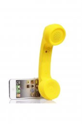 Retro Bluetooth Telefon Ahizesi Radyasyon Geçirmez Kulaklık Mikrofon Ios Android Uyumlu - 1
