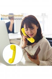 Retro Bluetooth Telefon Ahizesi Radyasyon Geçirmez Kulaklık Mikrofon Ios Android Uyumlu - 3