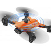 HD ÇİFT KAMERALI WİFİ PROFESYONEL DRONE LED IŞIKLI KATLANABİLİR DRONE ŞARJLI UZAKTAN KUMANDALI - 1