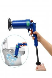 Lavabo Açıcı Pompa Tuvalet Banyo Klozet Yüksek Basınçlı Hava Püskürtücü Temizleyici Piston - 3