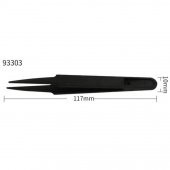 Hassas Elektronik Cımbız Antistatik Karbon Fiber(93303) thumbnail 3