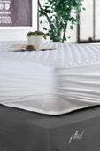 Limon Soft Kapitone Fitted Full Kenar Su Sıvı Geçirmez Yatak Koruyucu Alez Çarşaf Beyaz  120x200 - 3