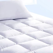 Limon Soft Kapitone Fitted Full Kenar Su Sıvı Geçirmez Yatak Koruyucu Alez Çarşaf Beyaz  120x200 - 1