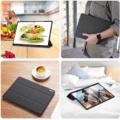 Coofbe Standlı Samsung Galaxy Tab A8 2021 10.5 Kılıf X200-X205 Kalem Yerli Mıknatıslı Kamera Korumalı Tablet Kılıfı - 5
