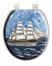 Softy Jumbo Desenli Yumuşak Klozet Kapağı Beyaz - 1
