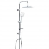 ECA Dalia Banyo Bataryası+T-MAY Banyo Çamlıca Kare Tepe Duş Takımı Seti Paslanmaz Krom - 3