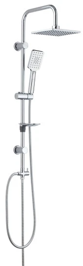 ECA Tiera Banyo Bataryası+T-MAY Banyo Belen Kare Tepe Duş Takımı Seti Paslanmaz Krom thumbnail 4