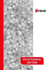 Aylık Puantaj-Mesai Defteri Büyük 12'li - 1