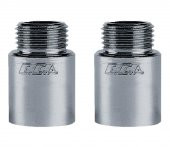 2 Adet ECA 1/2  3cm Uzatma Krom (Musluk Uzatma) 102134017 Pirinç E.C.A - 1