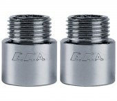 2 Adet ECA 1/2 2cm Uzatma Krom (Musluk Uzatma) 102134015 Pirinç  E.C.A - 1