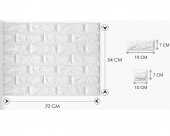 Renkli Duvarlar 70x54 Cm(0.37m2) Kendinden Yapışkanlı Esnek Köpük Taş Desen Duvar Kağıdı Paneli - 2