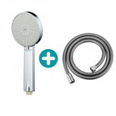 T-MAY Banyo Lidya El Duş Başlığı+Vera Banyo Duş Hortumu Pvc Kopmaz - 1