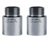 2 Adet ECA 1/2  2,5cm Uzatma Krom (Musluk Uzatma) 102134016 Pirinç E.C.A - 1