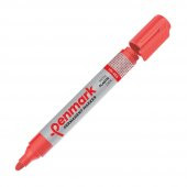 Penmark Markör Permanent Yuvarlak Uç Kırmızı HS-405 - 1