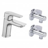ECA Niobe Lavabo Bataryası 053+2 Adet ECA Filtreli Ara Musluk - 1