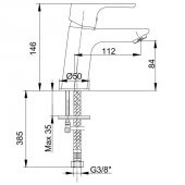ECA Niobe Lavabo Bataryası 053+2 Adet ECA Filtreli Ara Musluk - 3