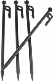 4 Adet 30 cm Transmisyon Demir Çadır Çivisi, Çadır Kazığı, Kamp Çadırı, Kaymaz Kancalı Kazık thumbnail 7