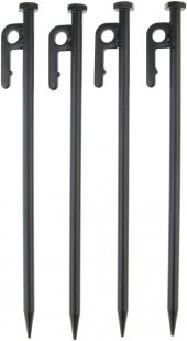 4 Adet 30 cm Transmisyon Demir Çadır Çivisi, Çadır Kazığı, Kamp Çadırı, Kaymaz Kancalı Kazık thumbnail 1