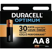 Duracell Optimum AA Alkalin Kalem Pil 8 li - 1