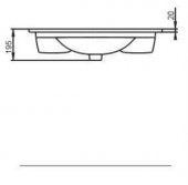 Seramiksan Luna Flat Lavabo 80Cm - 4