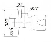 Eca Pınar Rozetli Ara-Taharet Musluğu 102111104 Blister Ambalajlı E.c.a. thumbnail 2