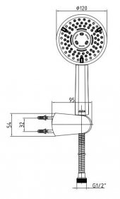 ECA Star Mafsallı Duş Seti Banyo Üst Takımı 102117347 thumbnail 2