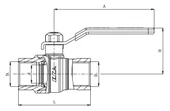 ECA 1/2 İçme Suyu Küresel  Valfi / Vana 602122168 Tam Geçişli - 3