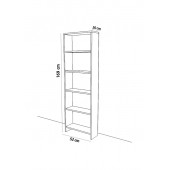 Turkea Marb 5 Raflı Kitaplık Modern Kitaplık - 2