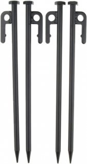 10 Adet 40 cm Transmisyon Demir Çadır Çivisi, Çadır Kazığı, Kamp Çadırı, Kaymaz Kancalı Kazık - 5