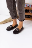 Comfy Kadın H Tokalı Rahat ve Günlük  Kadın Babet Ayakkabı - 12