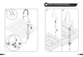ECA Luna Yüksek Tip Lavabo Bataryası Altın Renkli  102808949 E.C.A. - 9