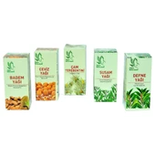 Badem Susam Defne Çam Terebentin Ceviz Yağı Saç Bakım Seti 5X50ML - 4