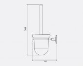 Serel Banyo Lale Tuvalet / Klozet Fırçalığı 140101012 E.C.A - 2