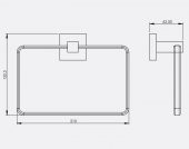 Serel Banyo Diagonal Kare Yuvarlak Havluluk 140104006 E.C.A thumbnail 2