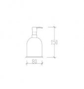 Tema Banyo Dali Sıvı Sabunluk Paslanmaz Krom Dispenser 81208 thumbnail 2