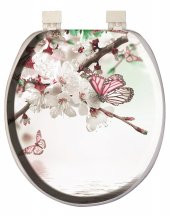 Softy Jumbo Desenli Yumuşak Klozet Kapağı Beyaz - 2