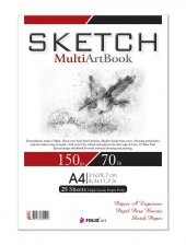 Zigana A4 Tutkallı Sketchbook 150 gr. Beyaz 25 yaprak - 1