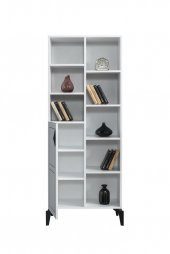 Çizgi Kitaplık Raflı Kapaklı 70x37x180cm - 2